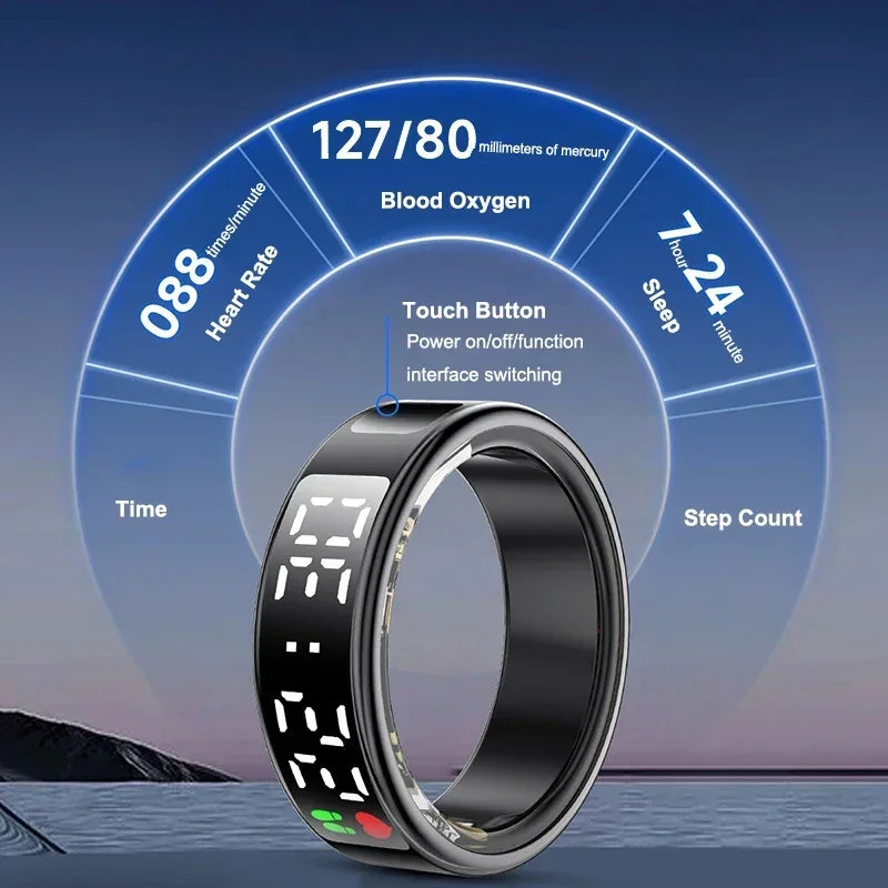 Smart Health Ring R08 - Heart Rate SpO2 Sleep Monitor 5ATM