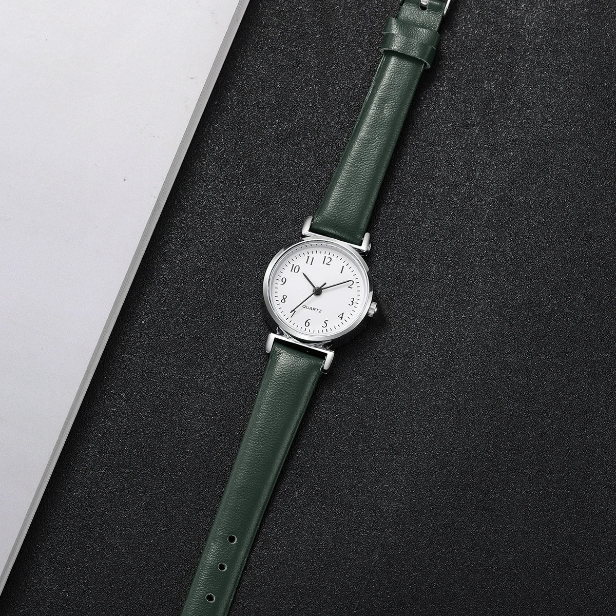 Fashion Small Dial Women's Quartz Watch – Leather Band Analog Wristwatch