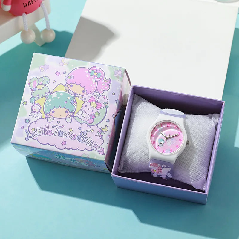 Cinnamoroll & Kuromi Girls' Watches - Adorable Anime Gift Set
