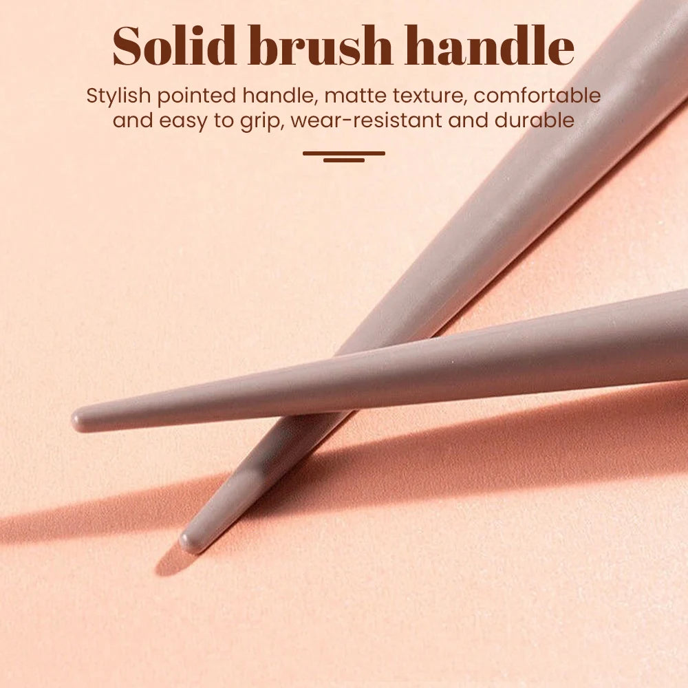13-piece makeup brush set with soft bristles for eyeshadow, foundation, and blush. Includes a handy carrying bag