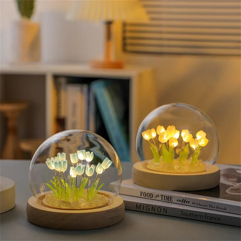 Handmade Tulip LED Night Light - Perfect Gift for Any Occasion