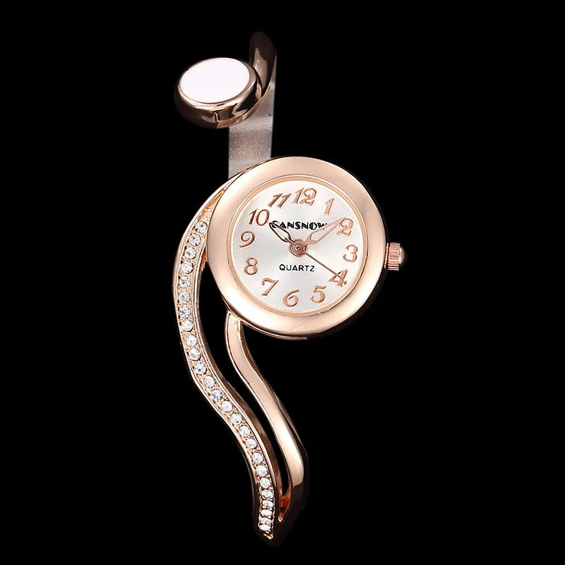Women's Diamond Bracelet Watch – Small Dial Luxury Wristwatch