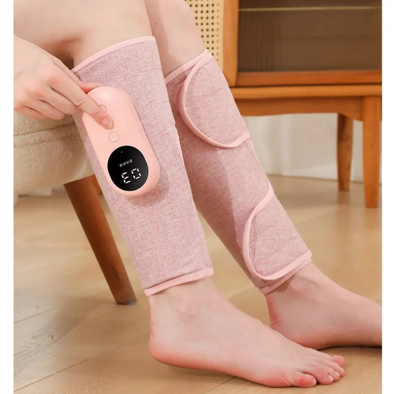 "Electric Leg Massager - Rechargeable Calf Air Compression with 3 Modes & 360° Coverage"
