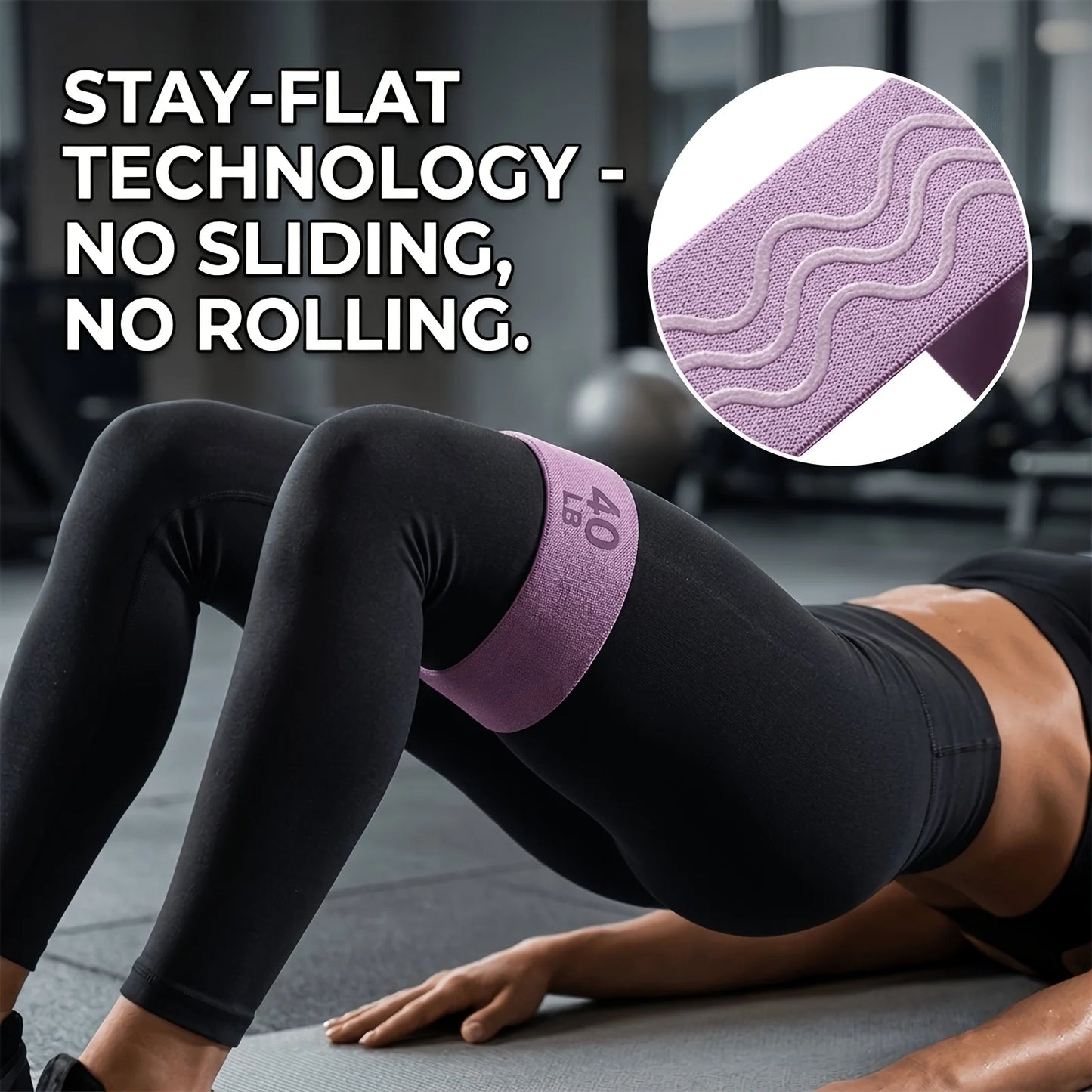3-Level Fabric Resistance Bands – Glute & Lower Body Training