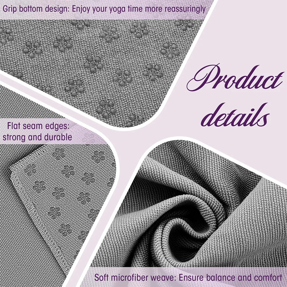 Hot Yoga Grip Towel – Anti-Slip Sweat-Absorbent Mat Towel
