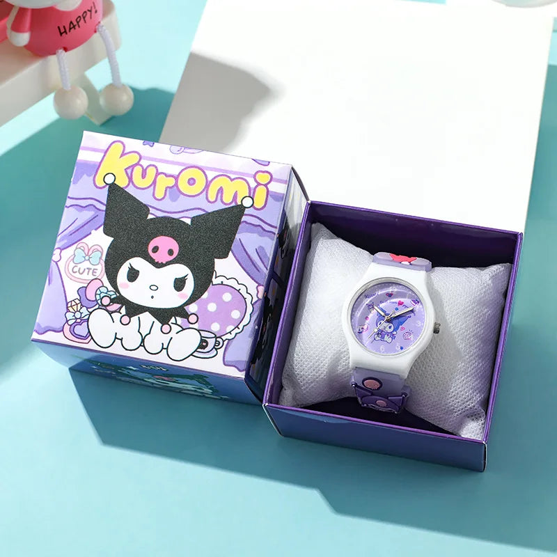 Cinnamoroll & Kuromi Girls' Watches - Adorable Anime Gift Set