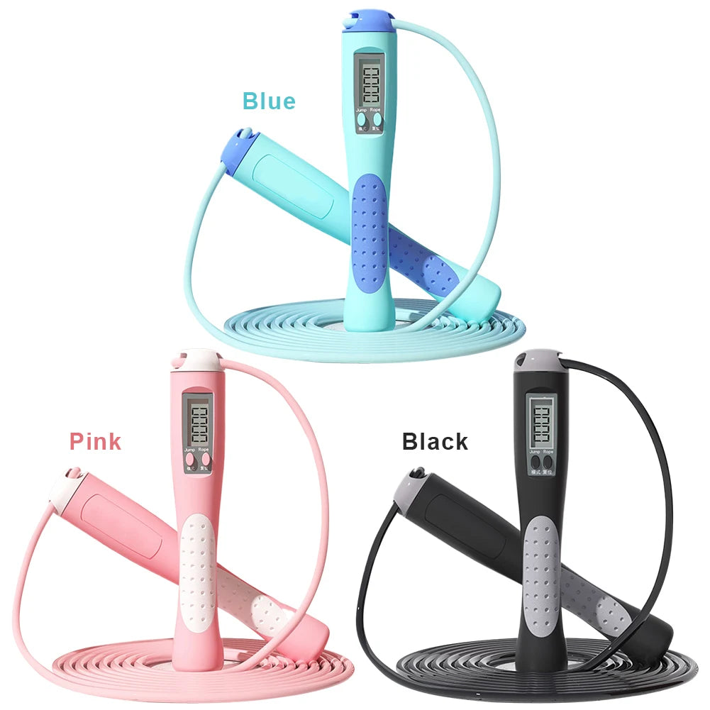 2.8m Digital Counting Jump Rope - Adjustable Fitness Skipping Rope