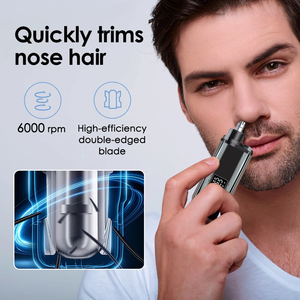 Electric Nose Hair Trimmer Mini Implement Shaver Clipper for Men Women Ear Neck Eyebrow Trimmer Shaver Man's Clean Trimer