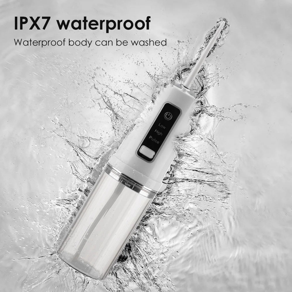 3 Modes Water Dental Flosser Cordless for Teeth Portable Dental Oral Irrigator Rechargeable IPX7 Waterproof Water Teeth Cleaner