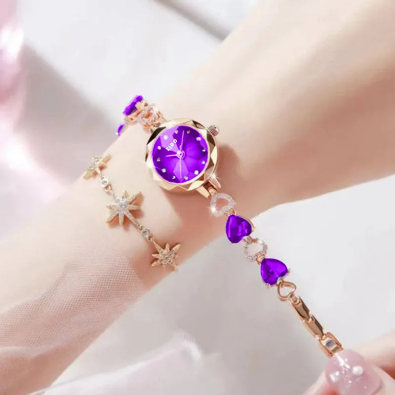 UTHAI L92 Women's Crystal Watch – Light Luxury Waterproof Quartz