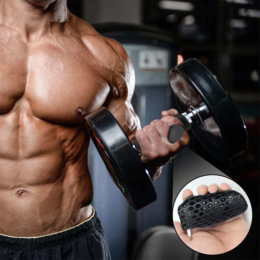 Weightlifting Grip Pads – Silicone Palm Protection for Gym Training