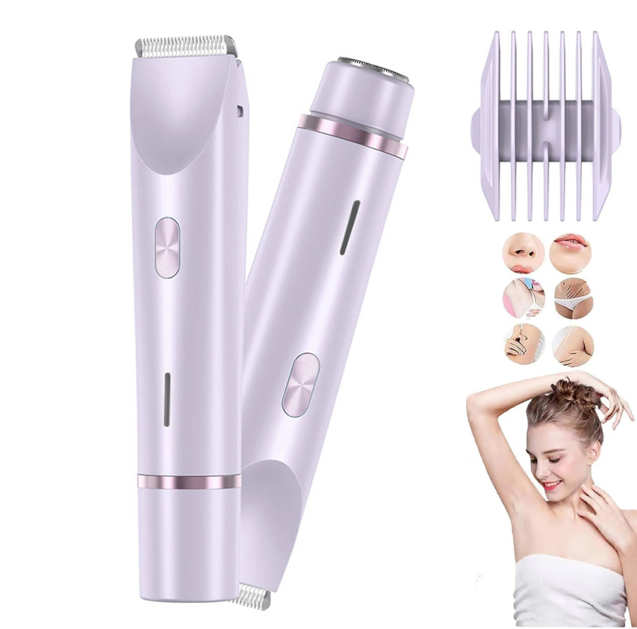 2in1 dual head women's electric shaver