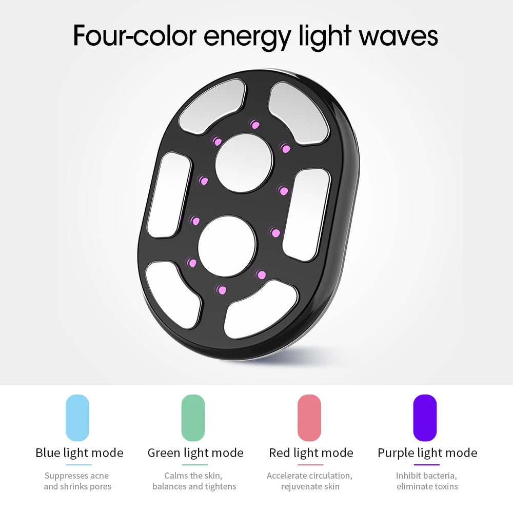LED Face & Body Massager – 4 Modes Color Light Vibration Skin Care Tool