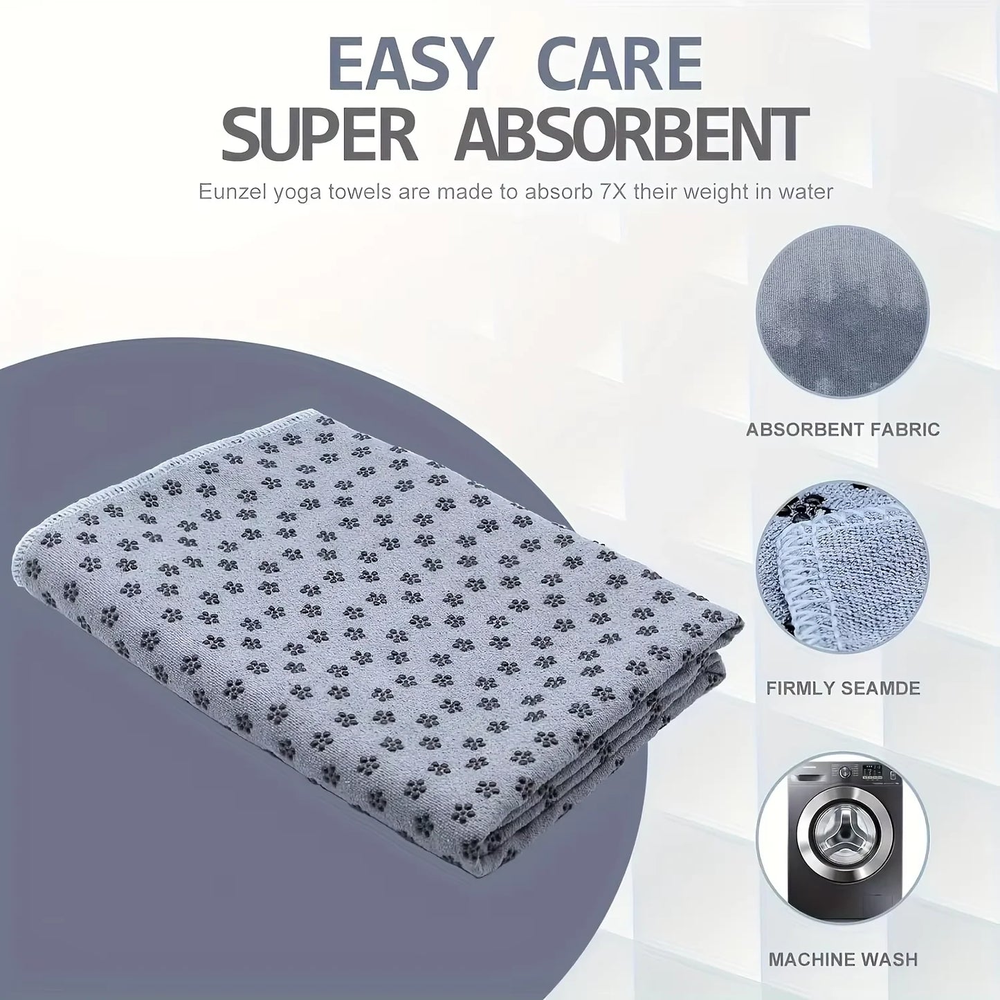 Non-Slip Hot Yoga Towel – Sweat-Absorbent Mat for Yoga, Pilates & Fitness