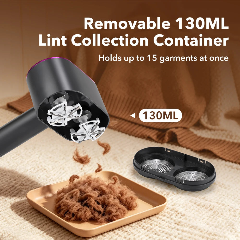 5-Speed Electric Lint Remover – LED Display Fabric Shaver for Clothes & Sofas