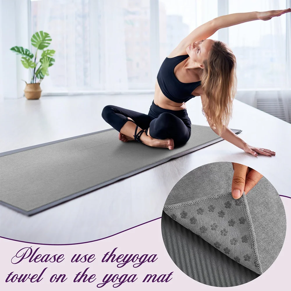 Hot Yoga Grip Towel – Anti-Slip Sweat-Absorbent Mat Towel