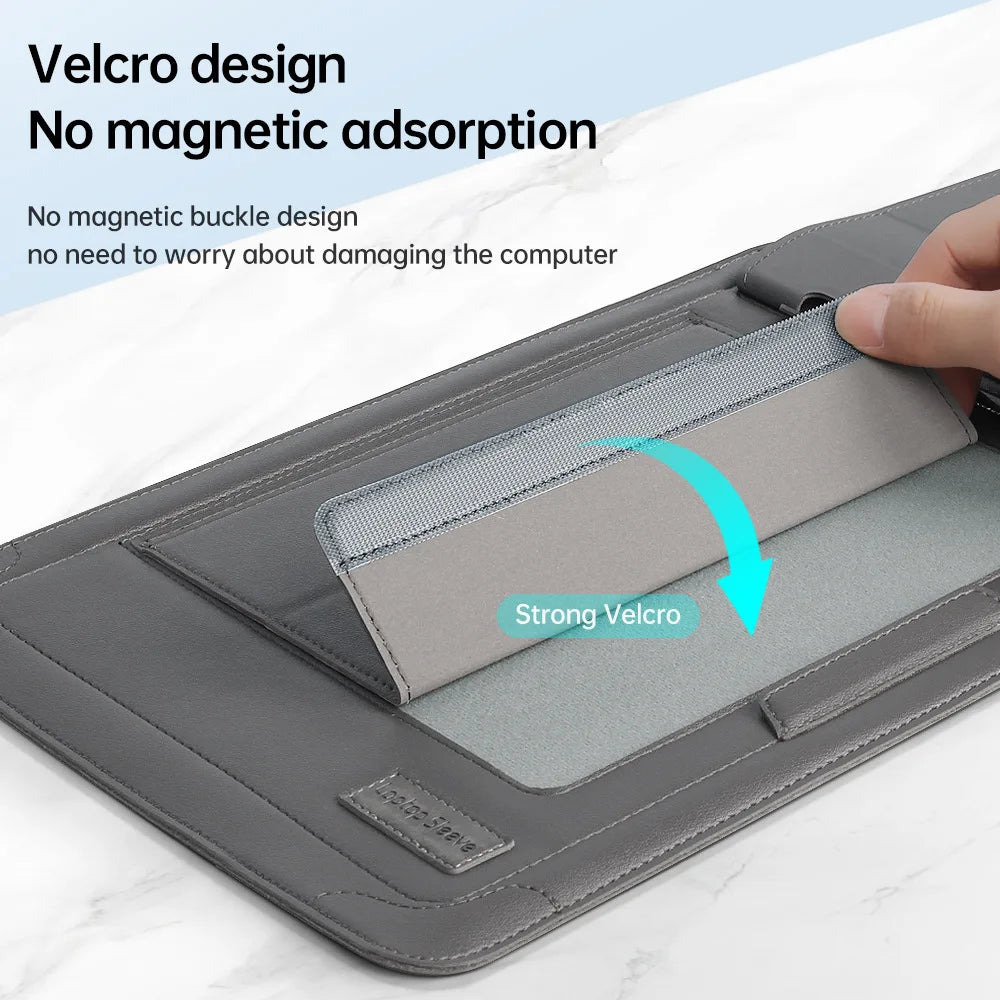 for Infinix XBOOK B15 15.6inch Laptop Sleeve Foldable Laptop Stand Mouse Pad Phone Holder Charger Mouse Pouch Flip Bag Case