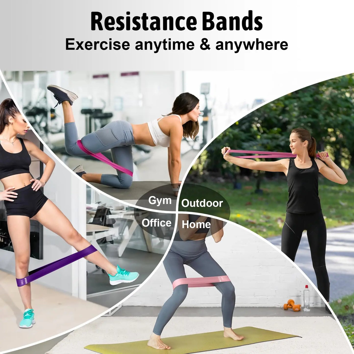 5-Level Gradient Resistance Bands – Loop Bands for Full Body Training