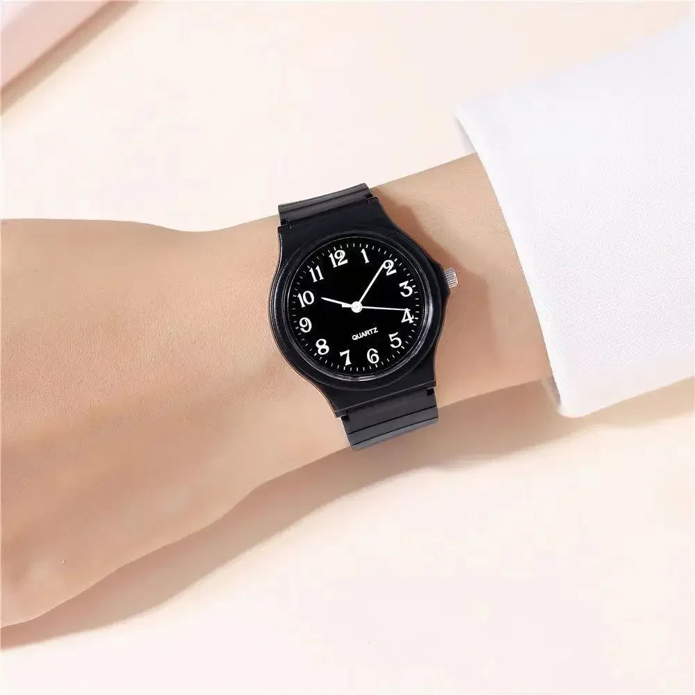 Exam Watch for Women – Simple Silicone Strap Waterproof Quartz