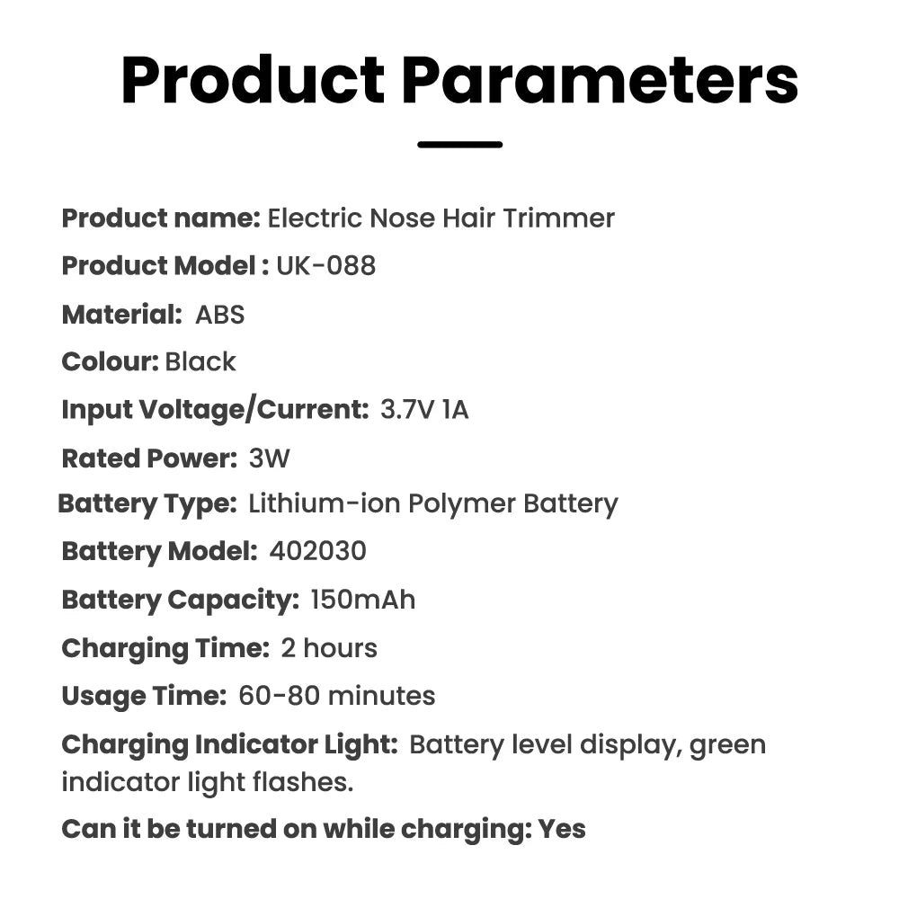 Electric Nose Hair Trimmer Mini Implement Shaver Clipper for Men Women Ear Neck Eyebrow Trimmer Shaver Man's Clean Trimer