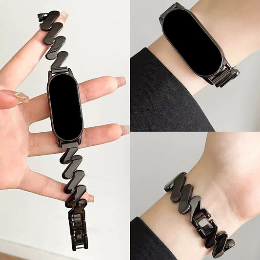 Stainless Steel Watchband for Fitness Tracker 8/9/10