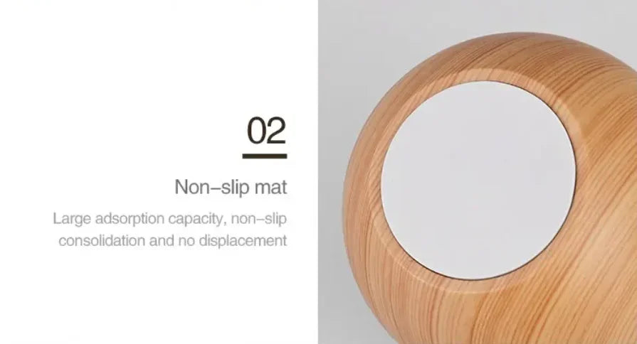 USB Ultrasonic Cool Mist Essential Oil Humidifier - Mini Wood Grain Design