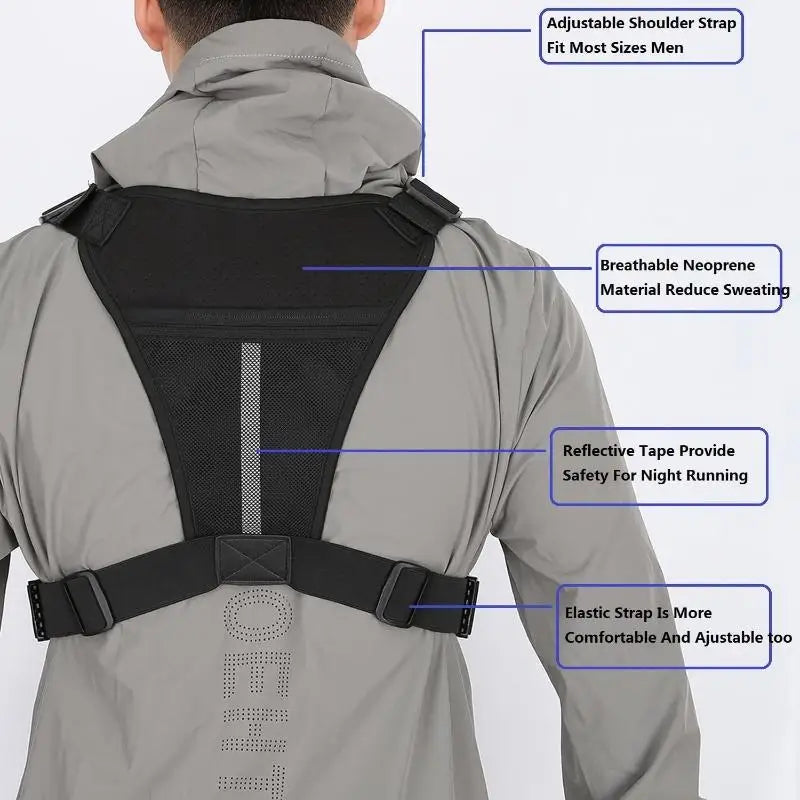 Tactical Running Vest Bag - Multi Pocket Chest Bag With Phone & Bottle Holder