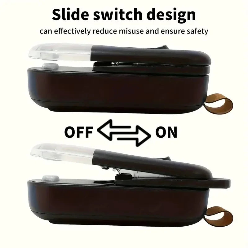 Mini Plastic Bag Sealing Machine - An Ideal Choice for Food, Snacks, and Kitchen Supplies (Excluding Batteries)