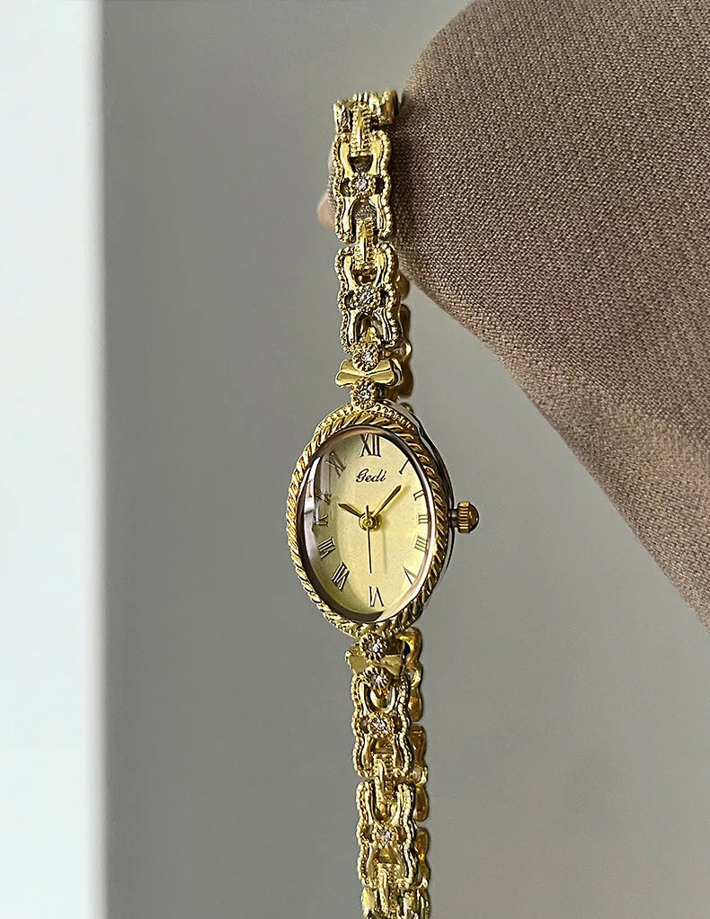Gold Bracelet Watch for Women – Waterproof Fashion Quartz
