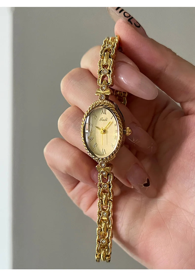 Gold Bracelet Watch for Women – Waterproof Fashion Quartz
