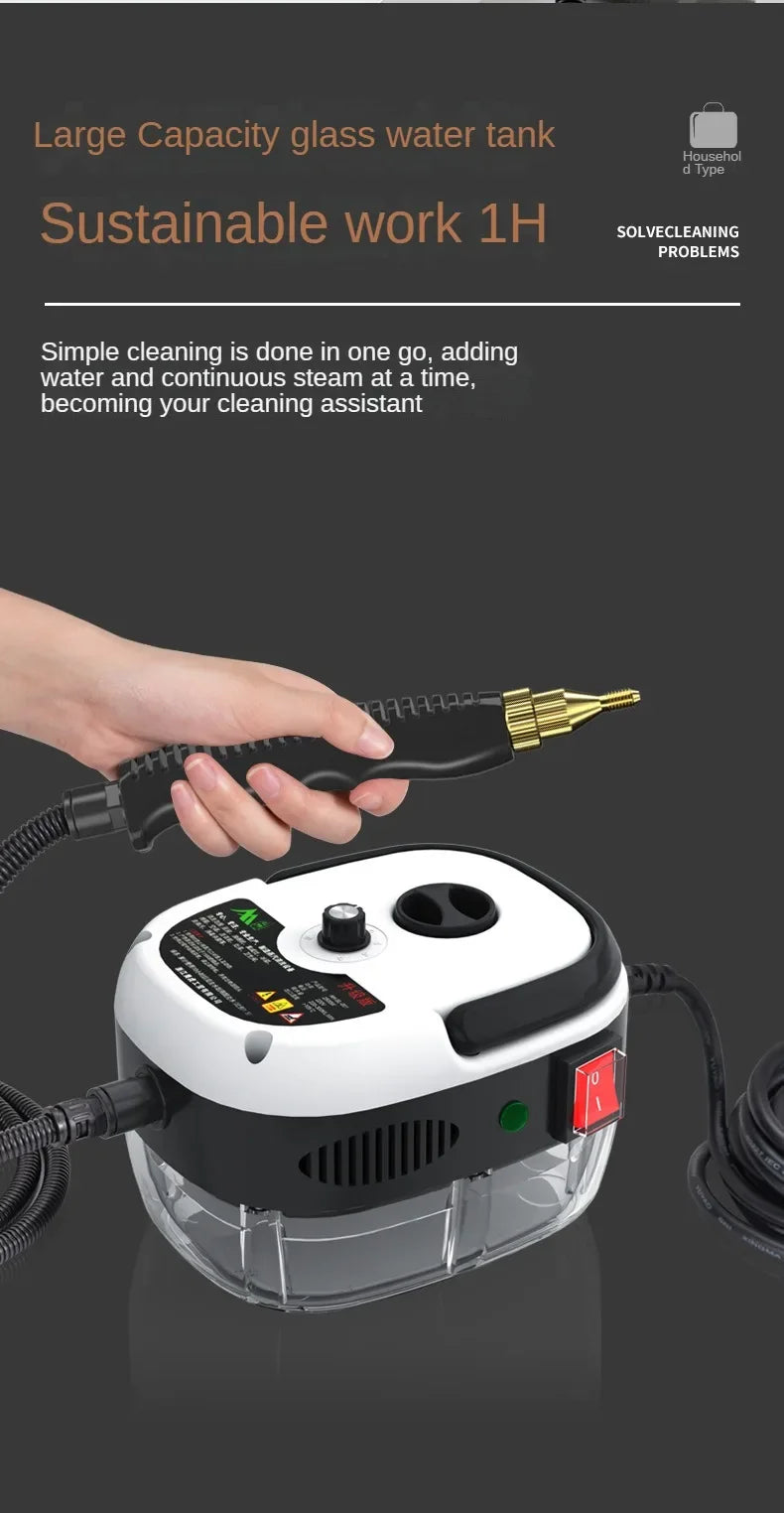 Steam Cleaner High Temperature Sterilization Air Conditioning Kitchen Hood Home /Car Steaming Cleaner 220V EU Plug