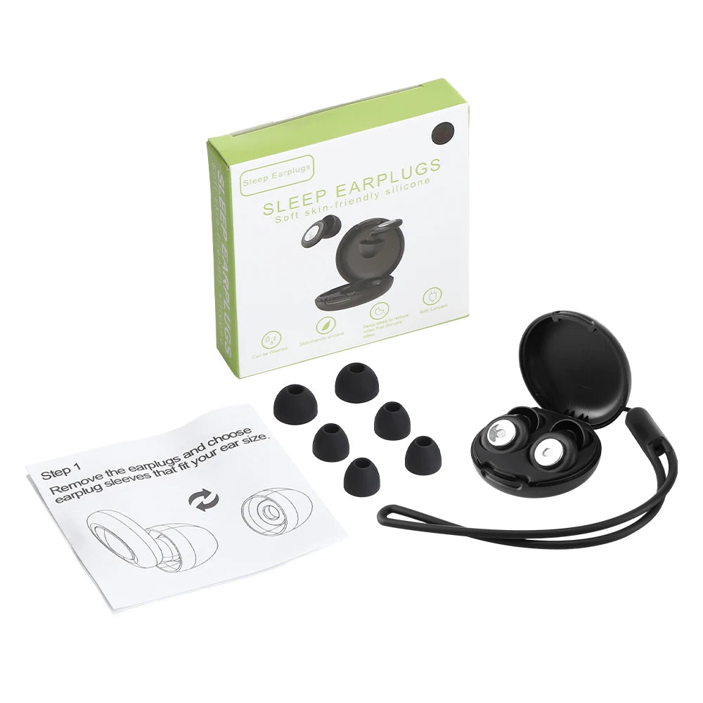 Silicone Ear Plugs Sleeping Earplugs Noise Reduction Reusable Washable Ear Plug for Dual Noise Reduction Ear Plug Protection