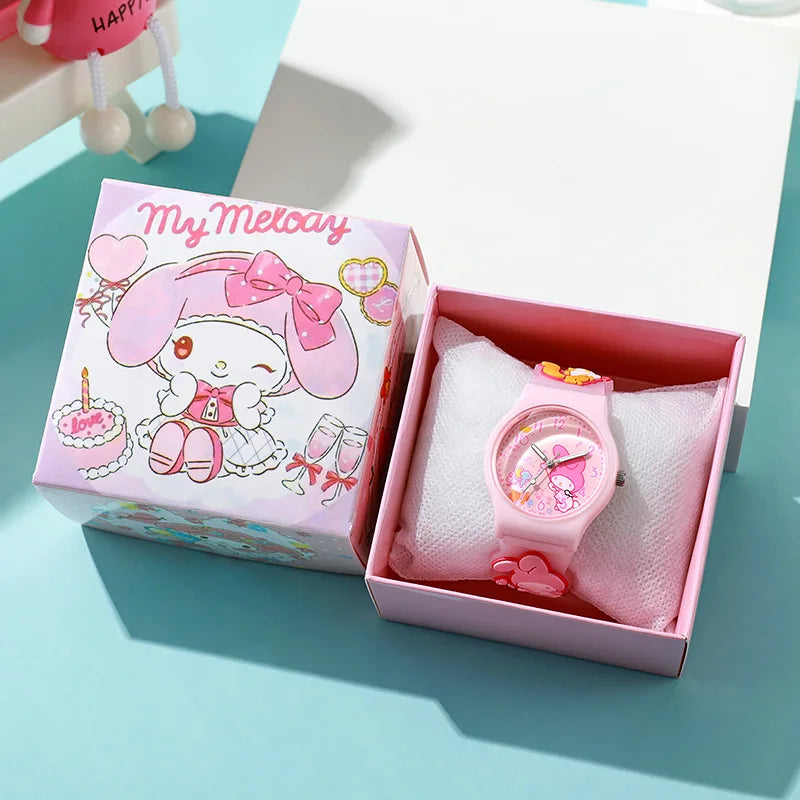 Cinnamoroll & Kuromi Girls' Watches - Adorable Anime Gift Set