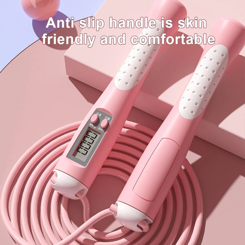 2.8m Digital Counting Jump Rope - Adjustable Fitness Skipping Rope
