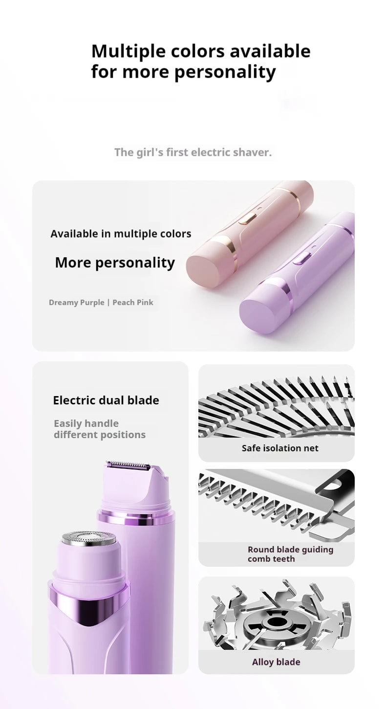 2in1 Electric Razor for Women