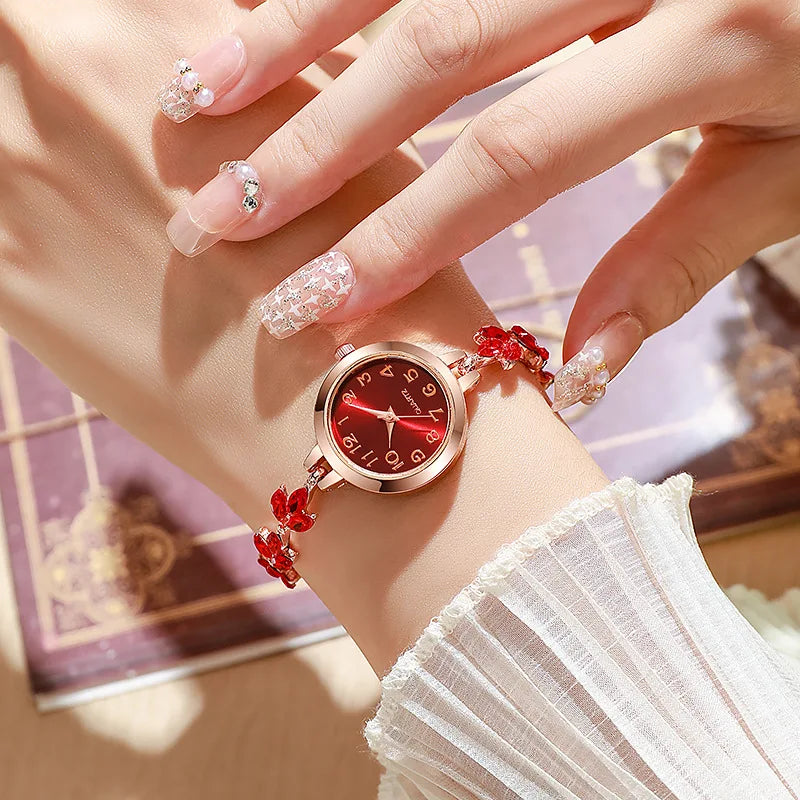 Elegant Rhinestone Bracelet Watch for Women – Luxury Quartz Gift