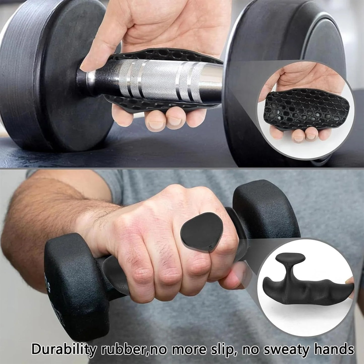 Weightlifting Grip Pads – Silicone Palm Protection for Gym Training