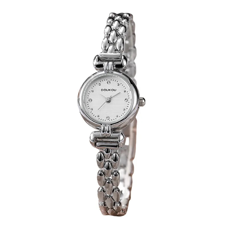 Luxury Small Dial Gold Women's Watch – Bracelet Strap Quartz