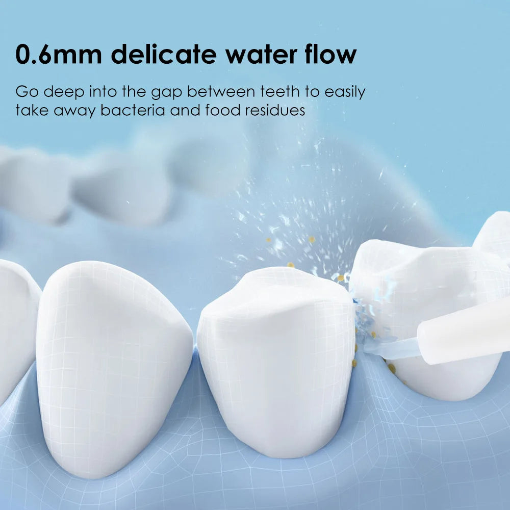 3 Modes Water Dental Flosser Cordless for Teeth Portable Dental Oral Irrigator Rechargeable IPX7 Waterproof Water Teeth Cleaner