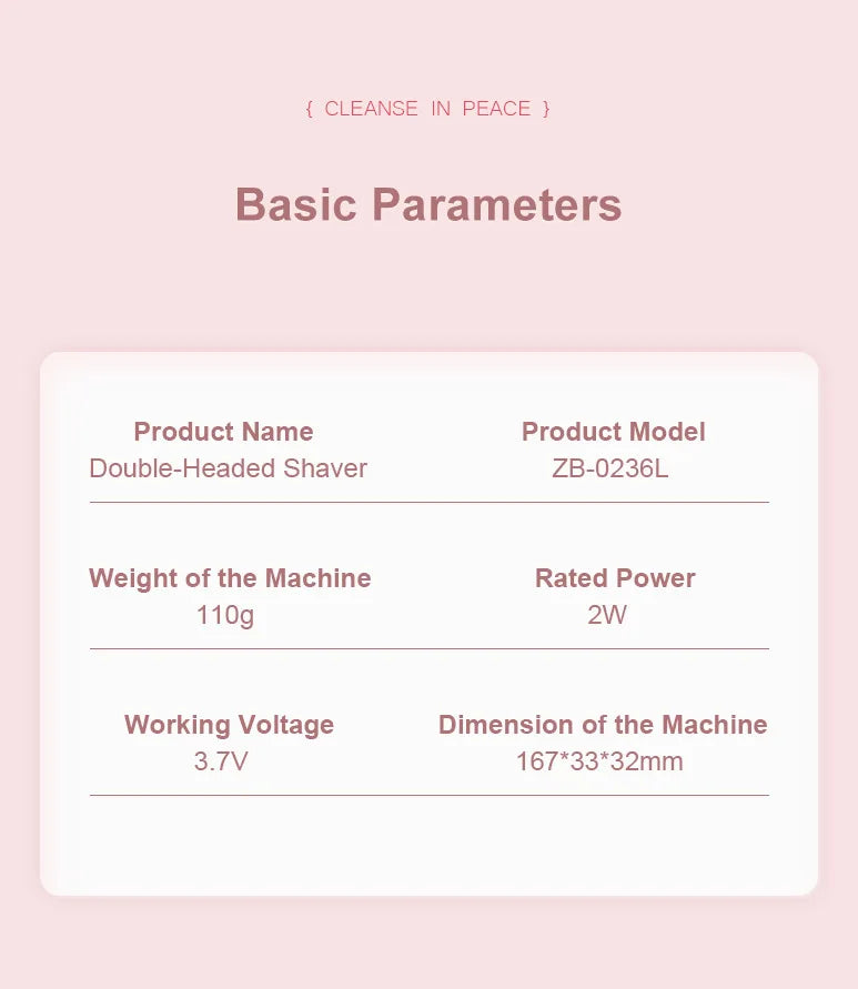 Waterproof Rechargeable Electric Bikini Trimmer