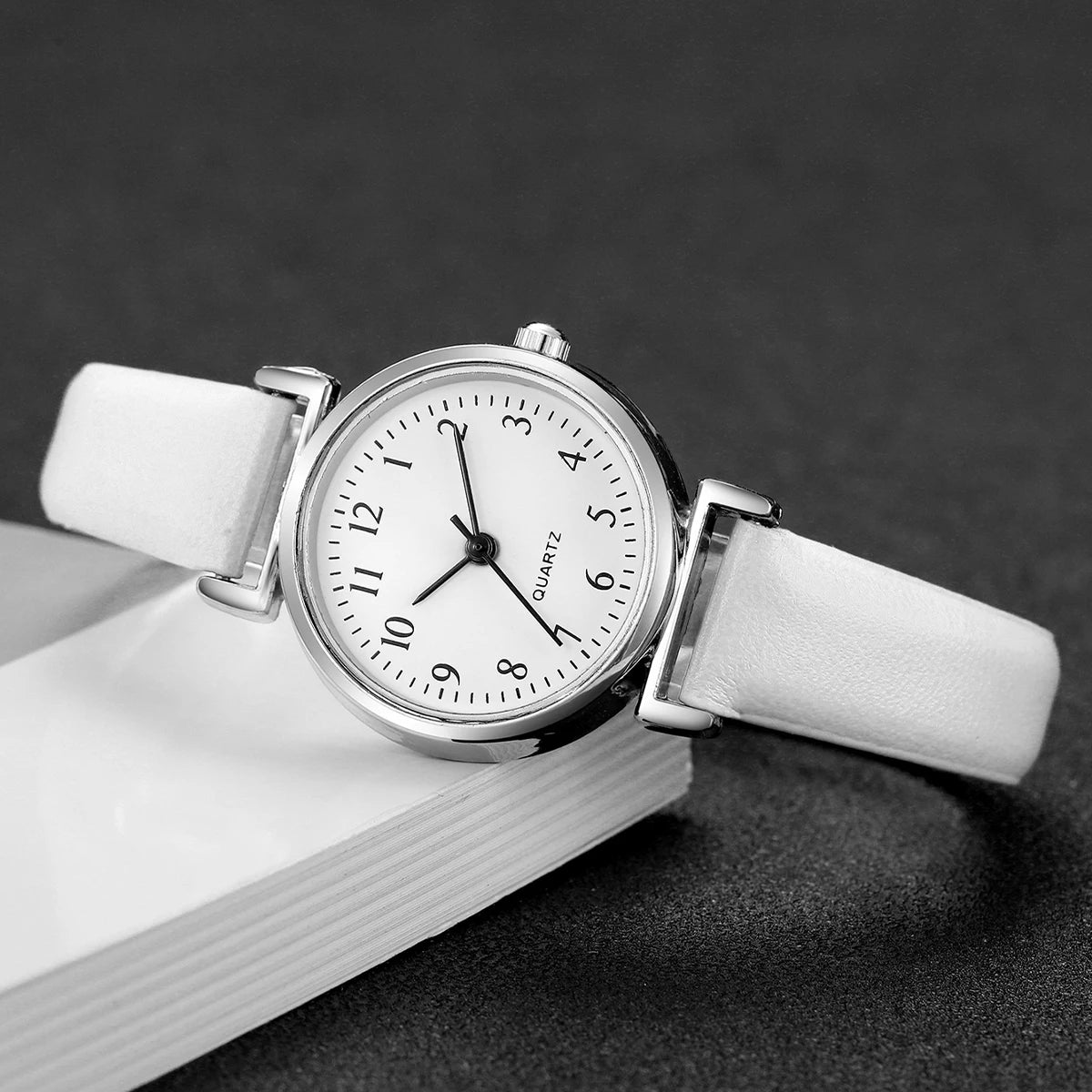 Fashion Small Dial Women's Quartz Watch – Leather Band Analog Wristwatch