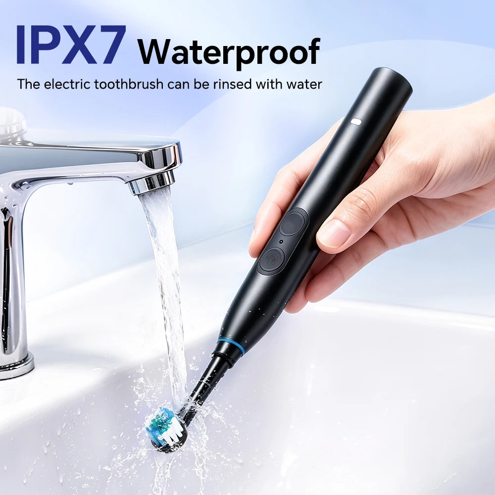 5-Mode Electric Toothbrush – IPX7 Waterproof, 15-Day Battery, USB-C