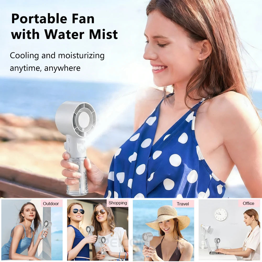 Portable Misting Fan - Personal Cooling Device