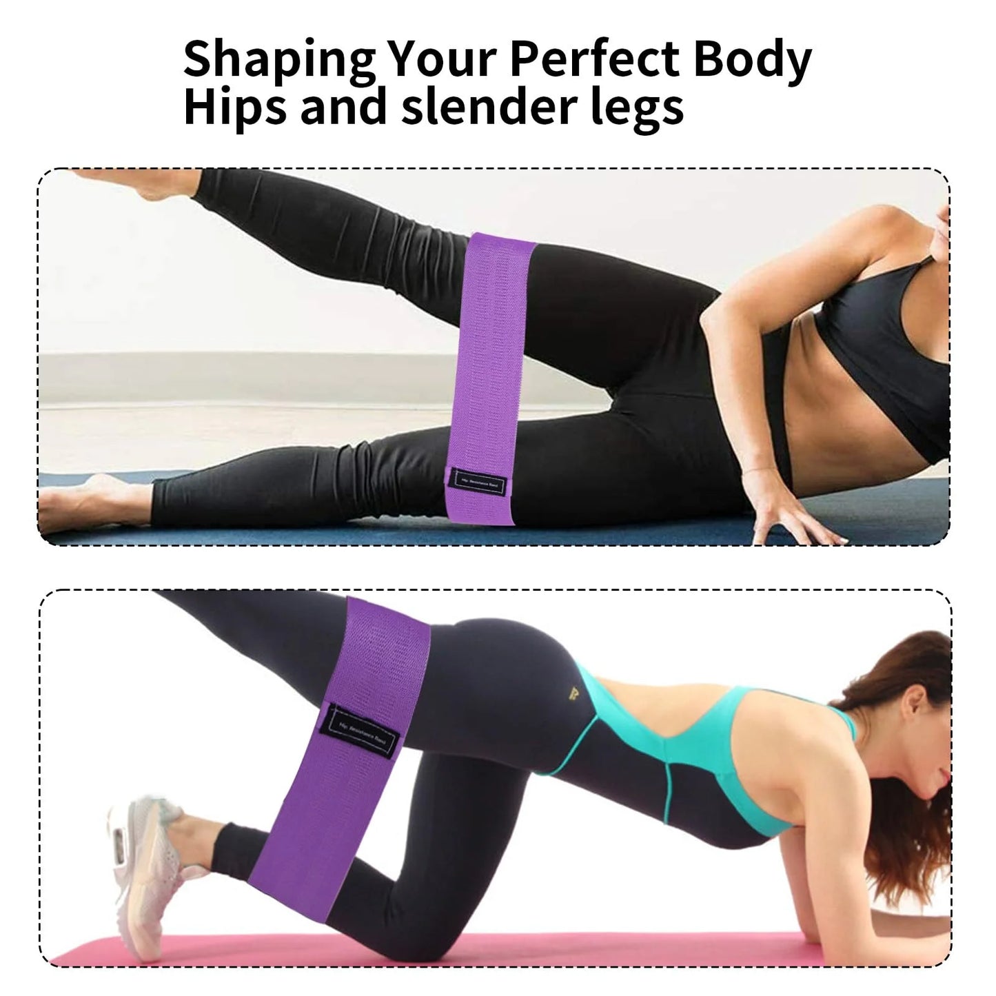 Hip & Booty Resistance Bands – 3 Levels for Glute & Leg Training