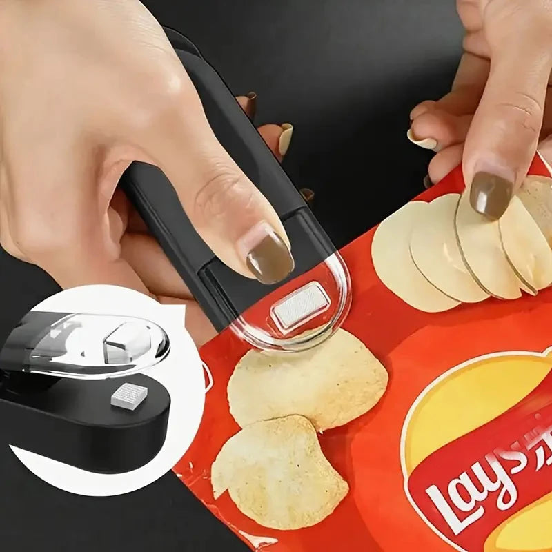 Mini Plastic Bag Sealing Machine - An Ideal Choice for Food, Snacks, and Kitchen Supplies (Excluding Batteries)