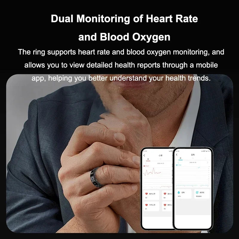 Smart Health Ring R08 - Heart Rate SpO2 Sleep Monitor 5ATM