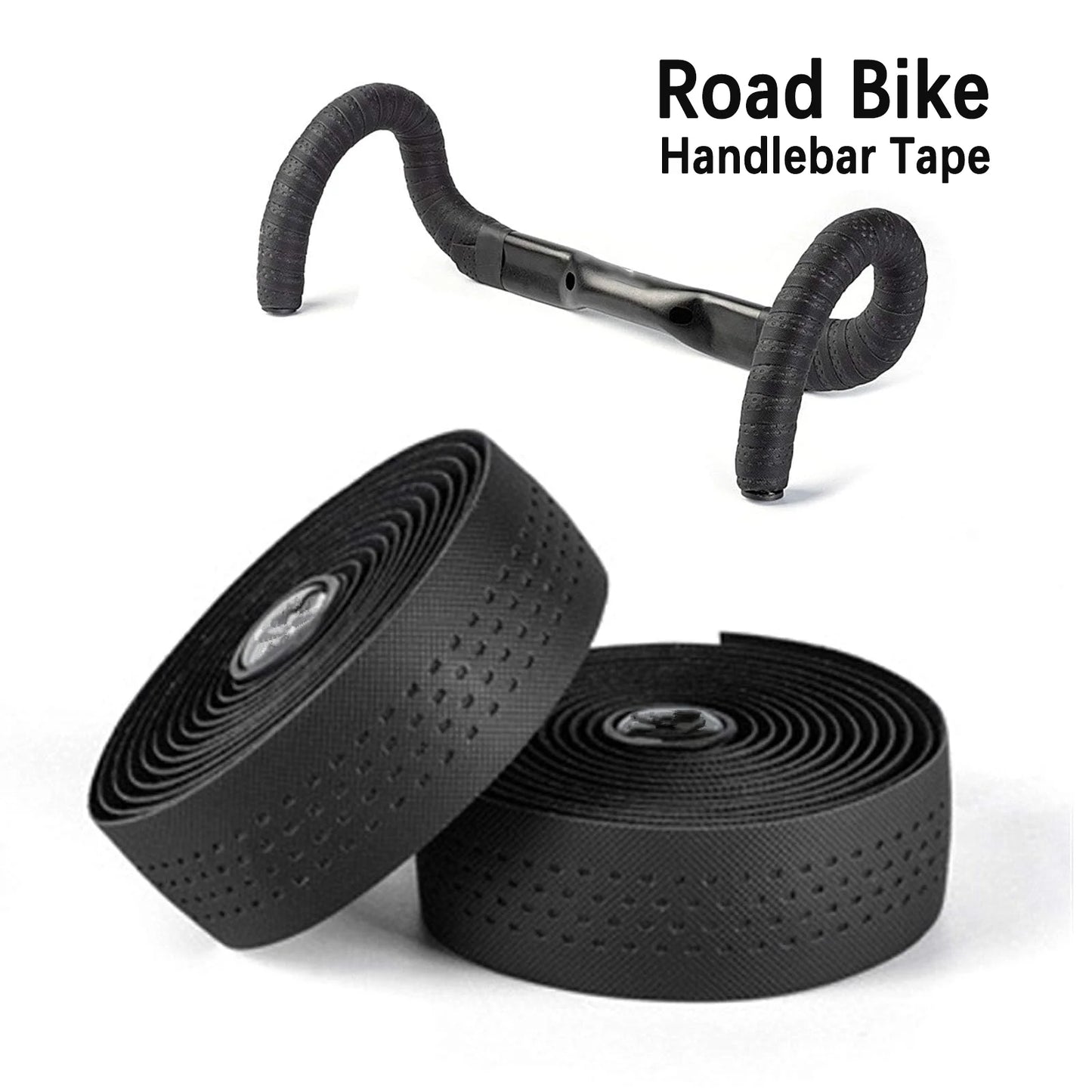 Road Bike Handlebar Tape – Anti-Slip PU+EVA Shock Absorption Cycling Grip