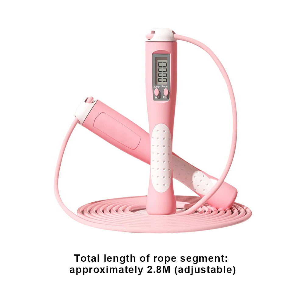 2.8m Digital Counting Jump Rope - Adjustable Fitness Skipping Rope