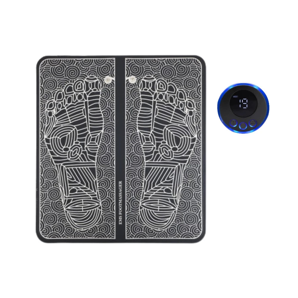 EMS Foot Massager Pad - Electric Muscle Stimulation for Pain Relief and Relaxation