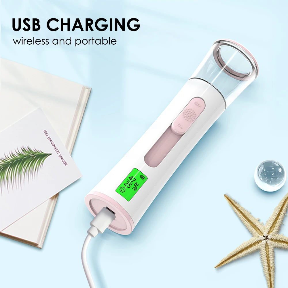 Mist Sprayer, Double Spray-Head Nano Face Hydrating Nebulizer, Mini Facial Steamer